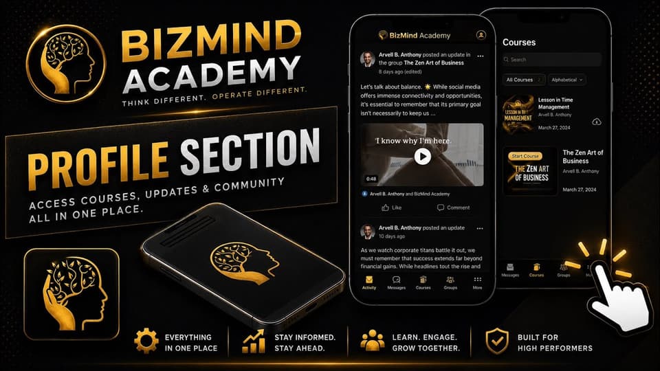 App preview: profile section